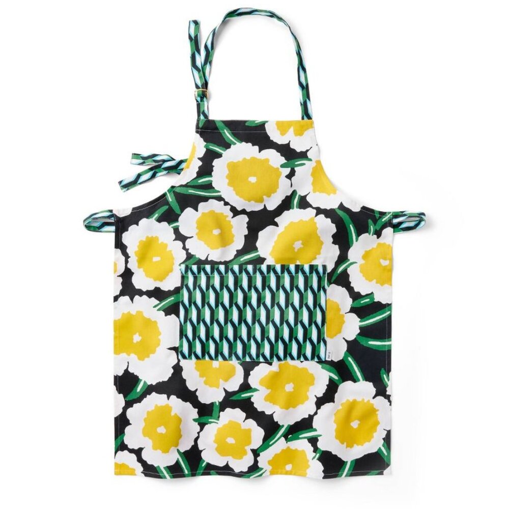 NWT Arrow Geo Green/Yellow Poppy Adult Cooking Apron - DVF for Target